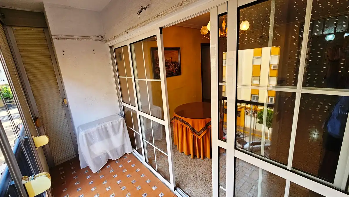 Balcony of Flat for sale in Sevilla  with Air Conditioner, Terrace and Balcony