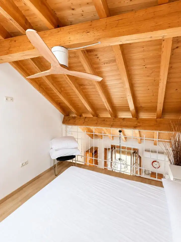 Balcony of Houses for sale in Plasencia  with Air Conditioner