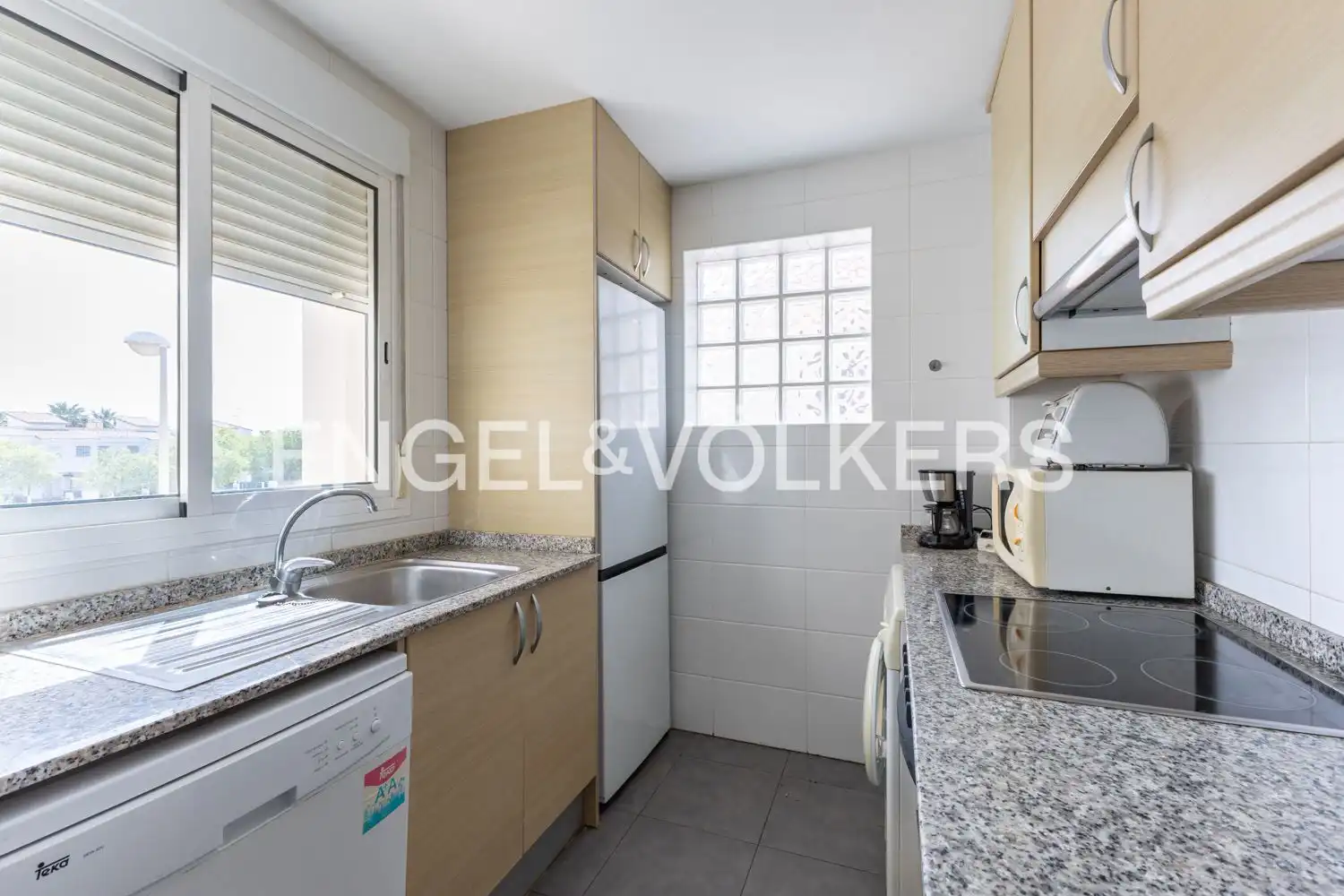 Küche von Wohnung zum Verkauf in Alcalà de Xivert mit Klimaanlage, Heizung und Terrasse