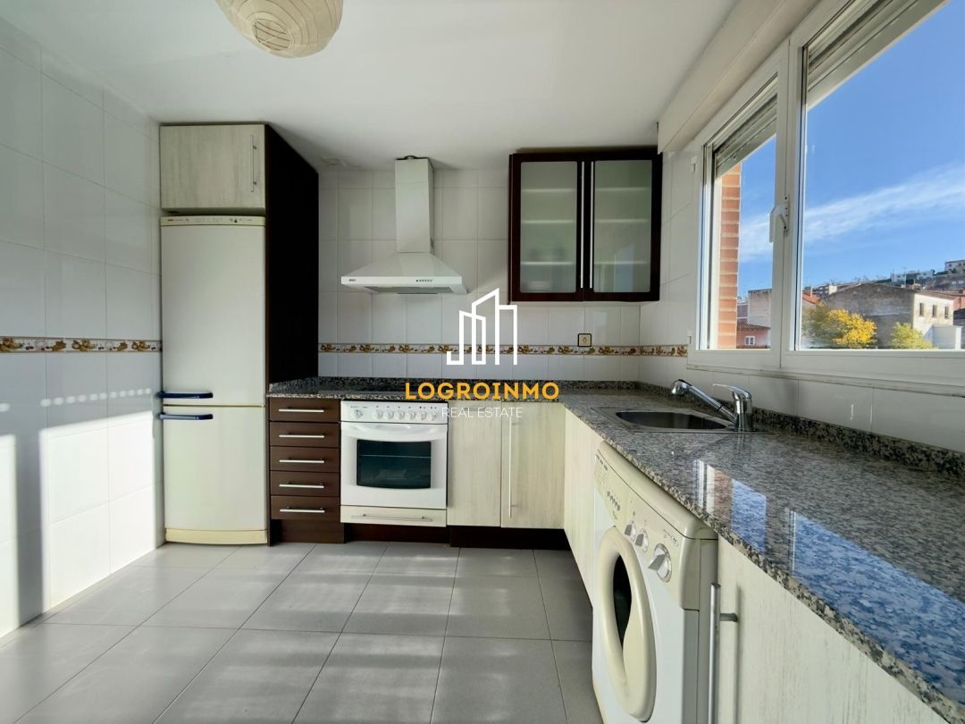 Kitchen of Flat for sale in Villamediana de Iregua  with Heating and Furnished
