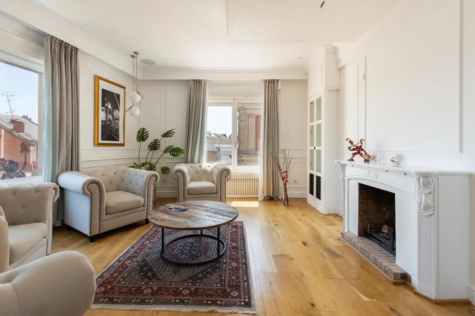 Sala de estar de Ático en venta en Barcelona con Aire acondicionado, Calefacción y Parquet