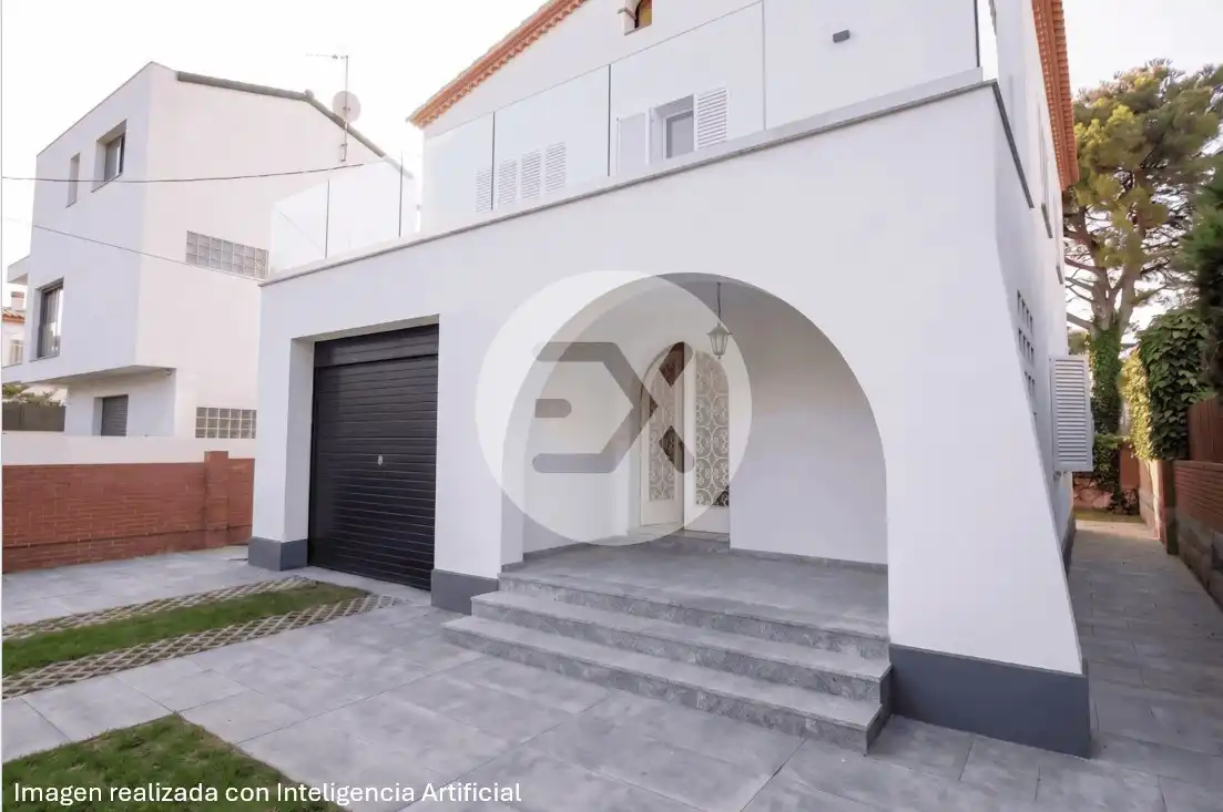 Exterior view of Houses for sale in Castelldefels  with Private garden and Terrace