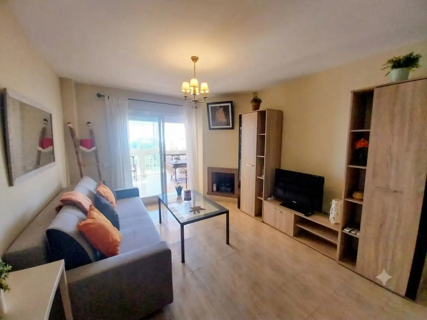 Sala d'estar de Àtic en venda en Mijas amb Aire condicionat, Calefacció i Jardí privat
