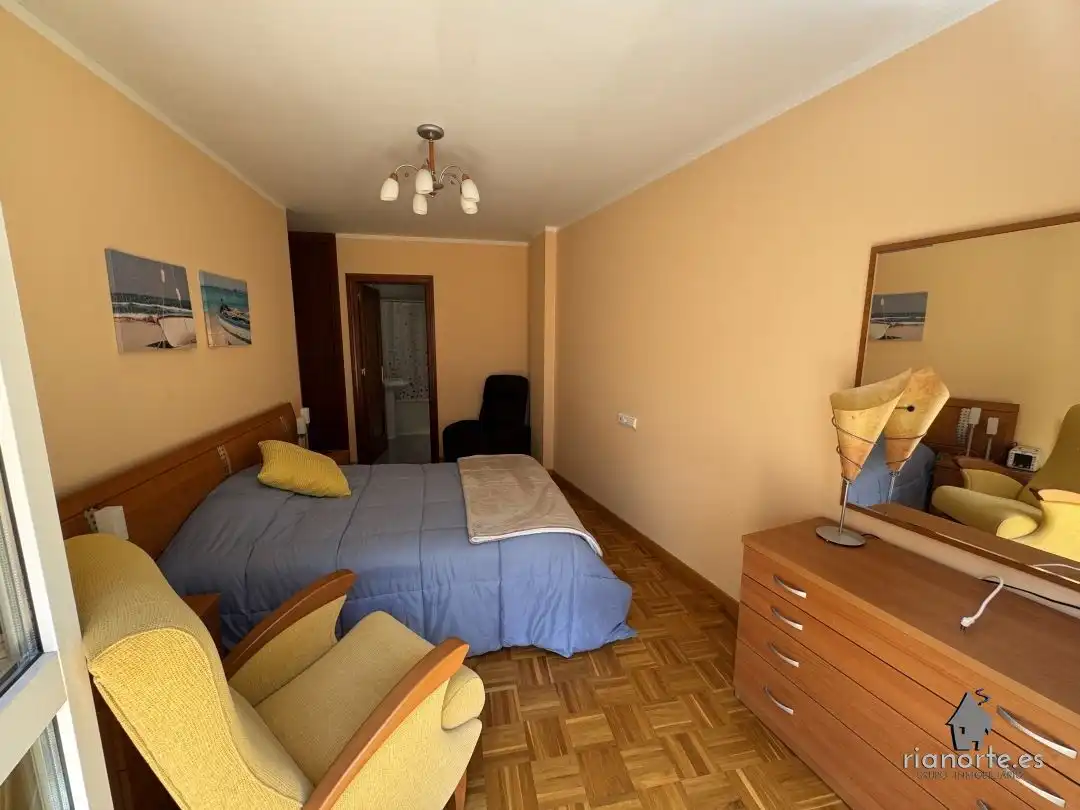 Bedroom of Flat for sale in Ribadesella  with Heating, Terrace and Furnished