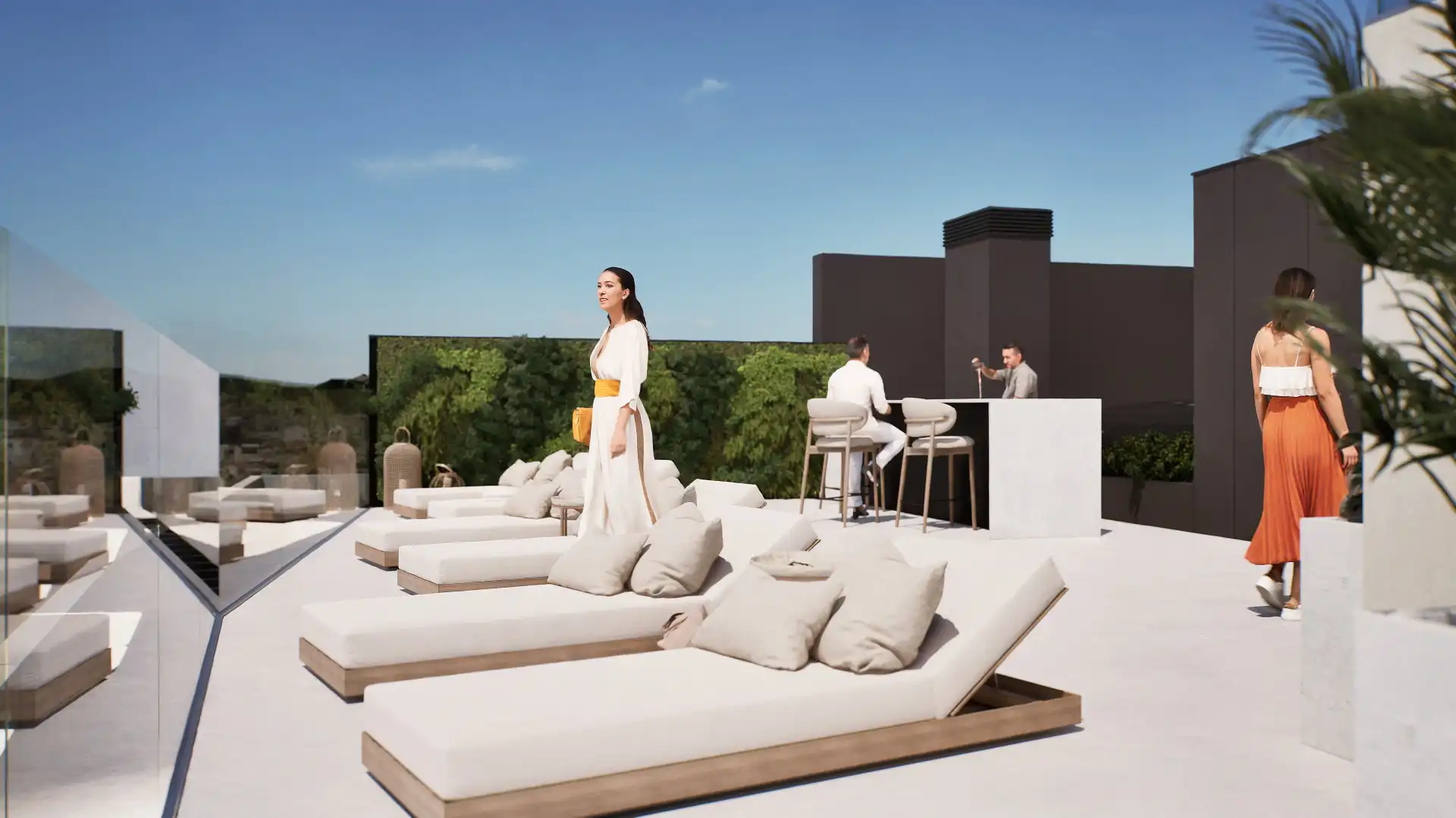 Terrasse von Dachboden zum Verkauf in Málaga mit Klimaanlage, Terrasse und Schwimmbad