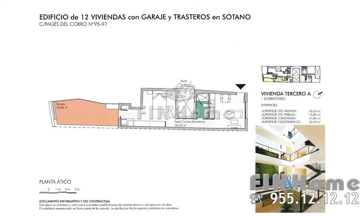Ático en venta en Sevilla con Aire acondicionado, Calefacción y Jardín privado