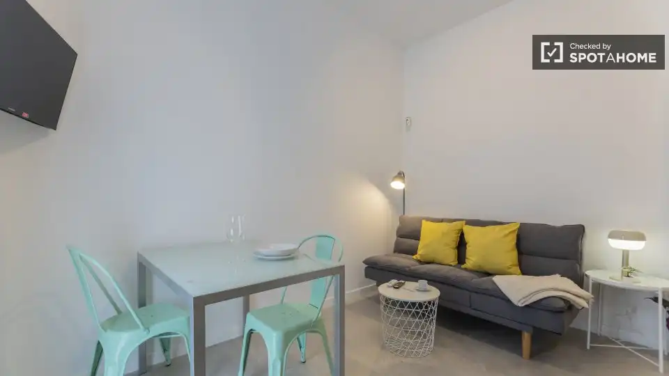 Wohnzimmer von Wohnung zur Miete in Valencia mit Klimaanlage, Heizung und Möbliert