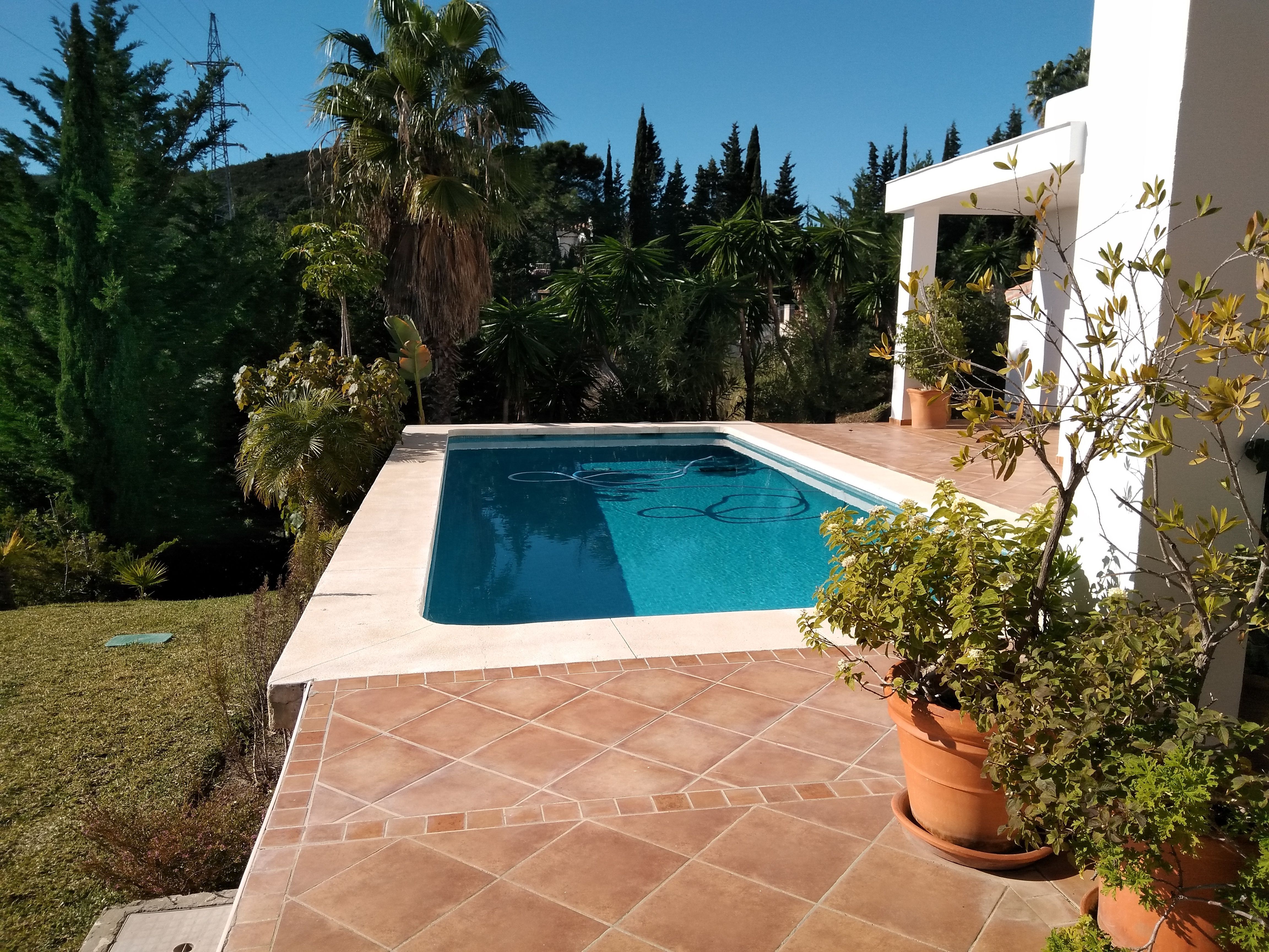 Piscina de Casa o xalet en venda en Estepona amb Aire condicionat, Jardí privat i Terrassa