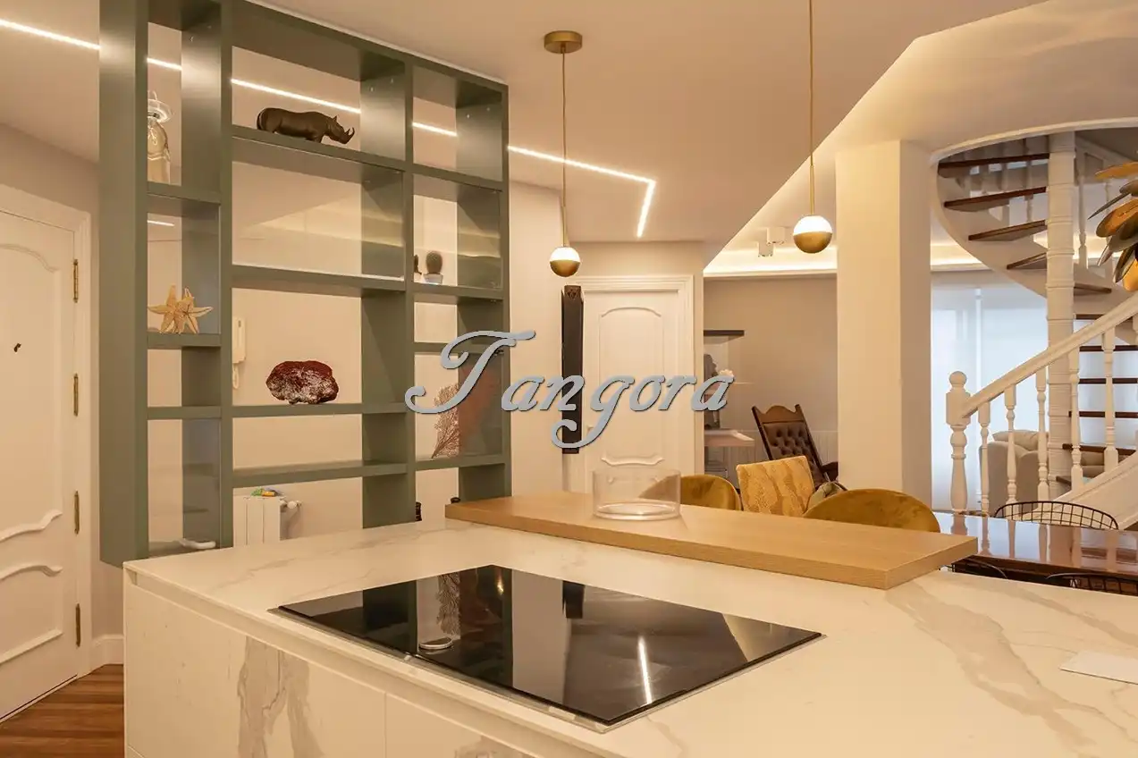 Kitchen of Attic for sale in Getxo   with Air Conditioner, Heating and Parquet flooring