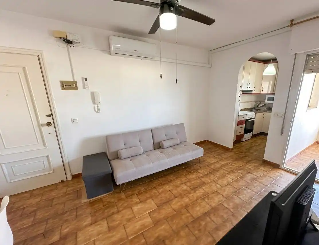 Living room of Flat for rent in La Manga del Mar Menor  with Air Conditioner, Terrace and Community pool