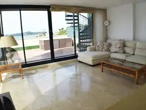 Wohnzimmer von Maisonette zur Miete in Torredembarra mit Klimaanlage, Heizung und Terrasse