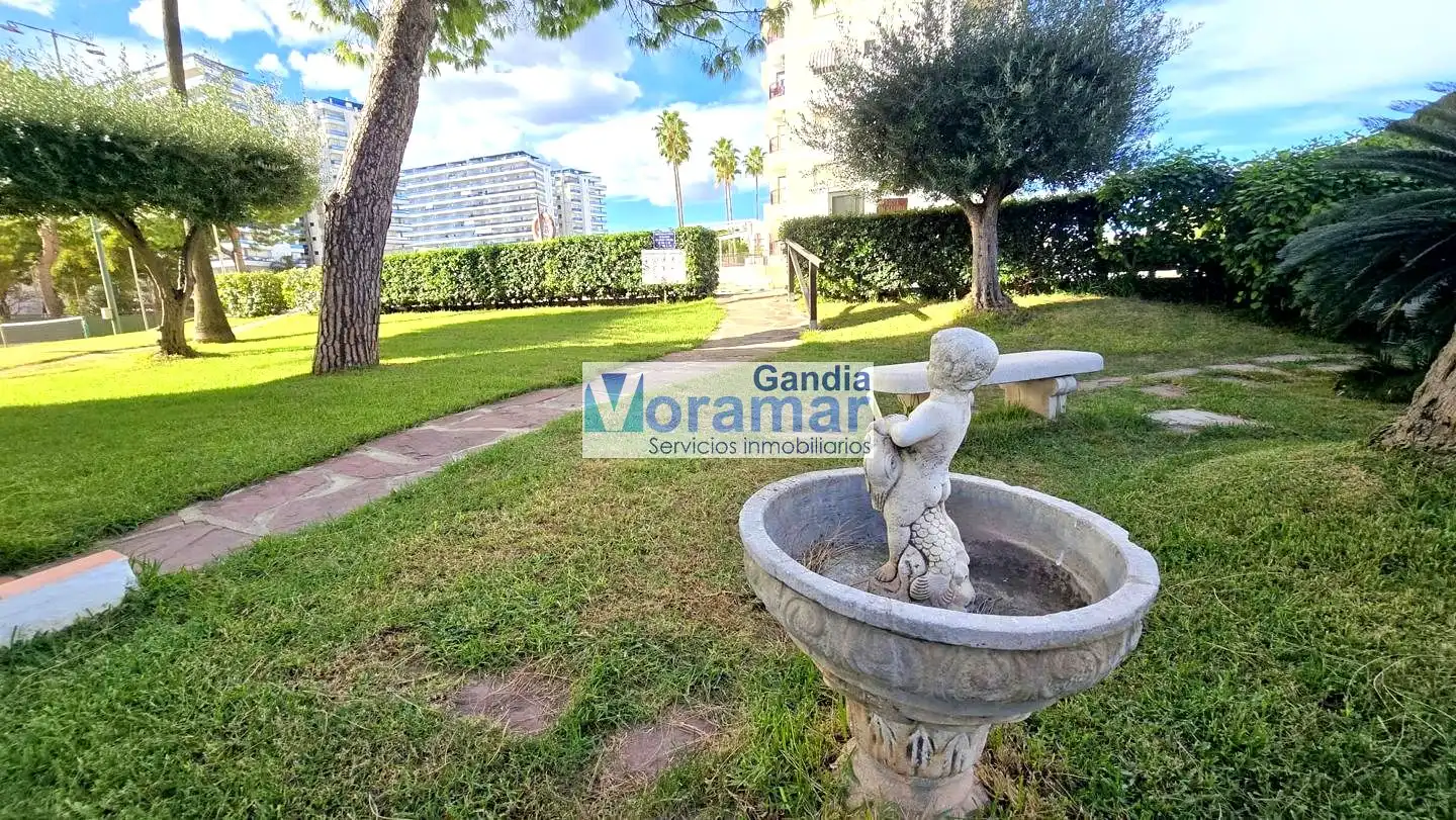 Jardín de Apartamento de alquiler en Gandia con Aire acondicionado, Calefacción y Piscina comunitaria
