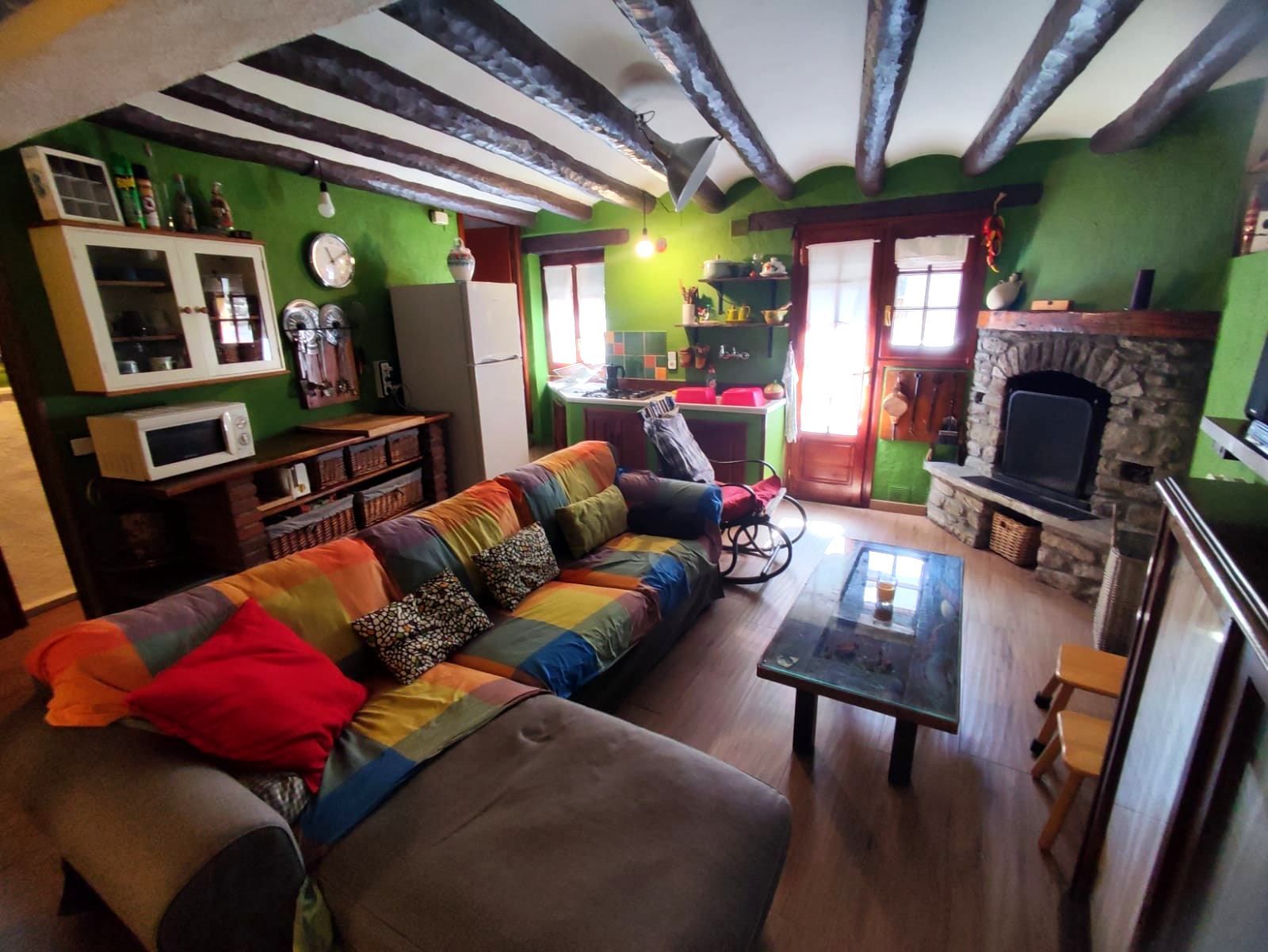 Sala de estar de Finca rústica en venta en Lascuarre con Amueblado