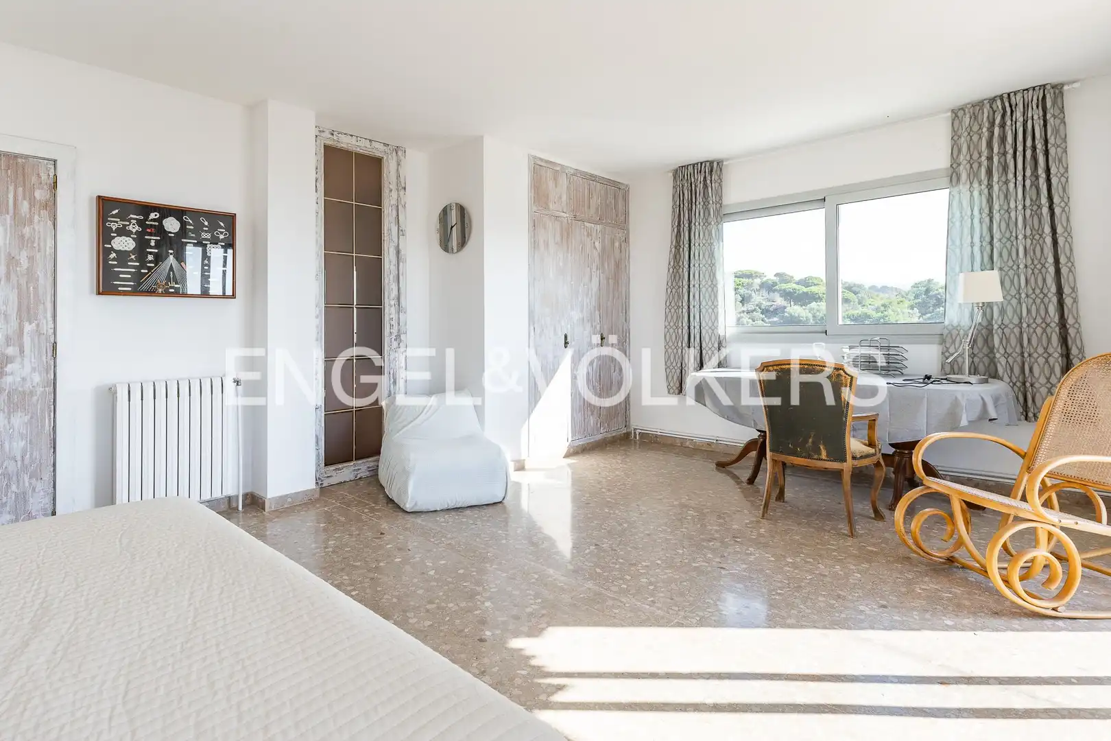 Bedroom of Houses for rent in Caldes d'Estrac  with Air Conditioner, Heating and Private garden