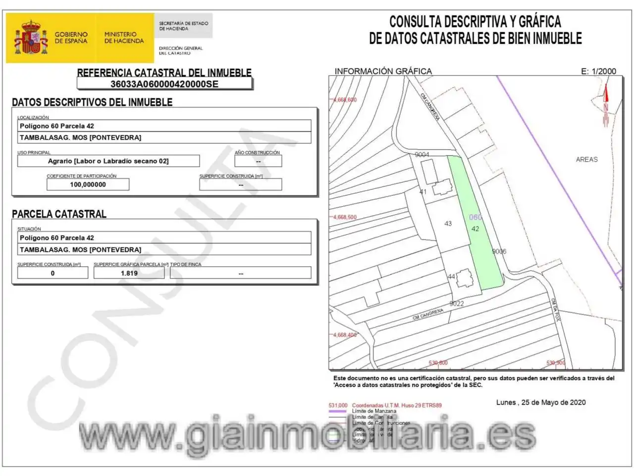 Terreny rústic en venda a Avenida Sanguiñeda 5, imagen 13