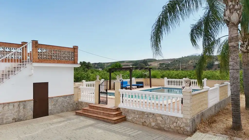 Swimming pool of Houses for sale in Álora  with Air Conditioner, Private garden and Terrace