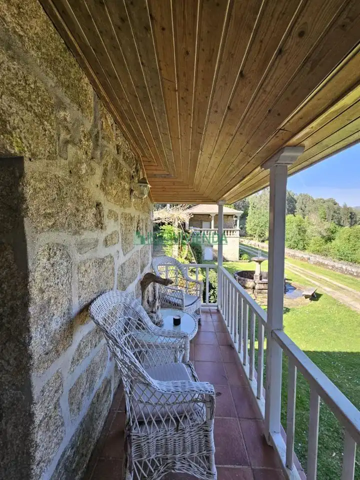 Terraza de Finca rústica en venta en A Cañiza   con Calefacción, Jardín privado y Terraza