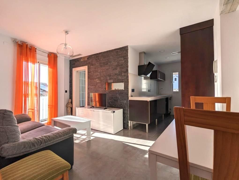 Living room of Flat to rent in Sanlúcar la Mayor  with Air Conditioner and Balcony