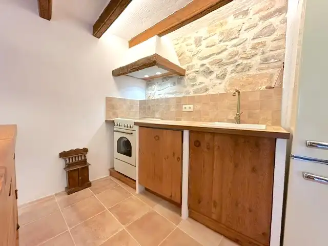 Cuina de Finca rústica en venda en Borredà amb Calefacció, Jardí privat i Terrassa