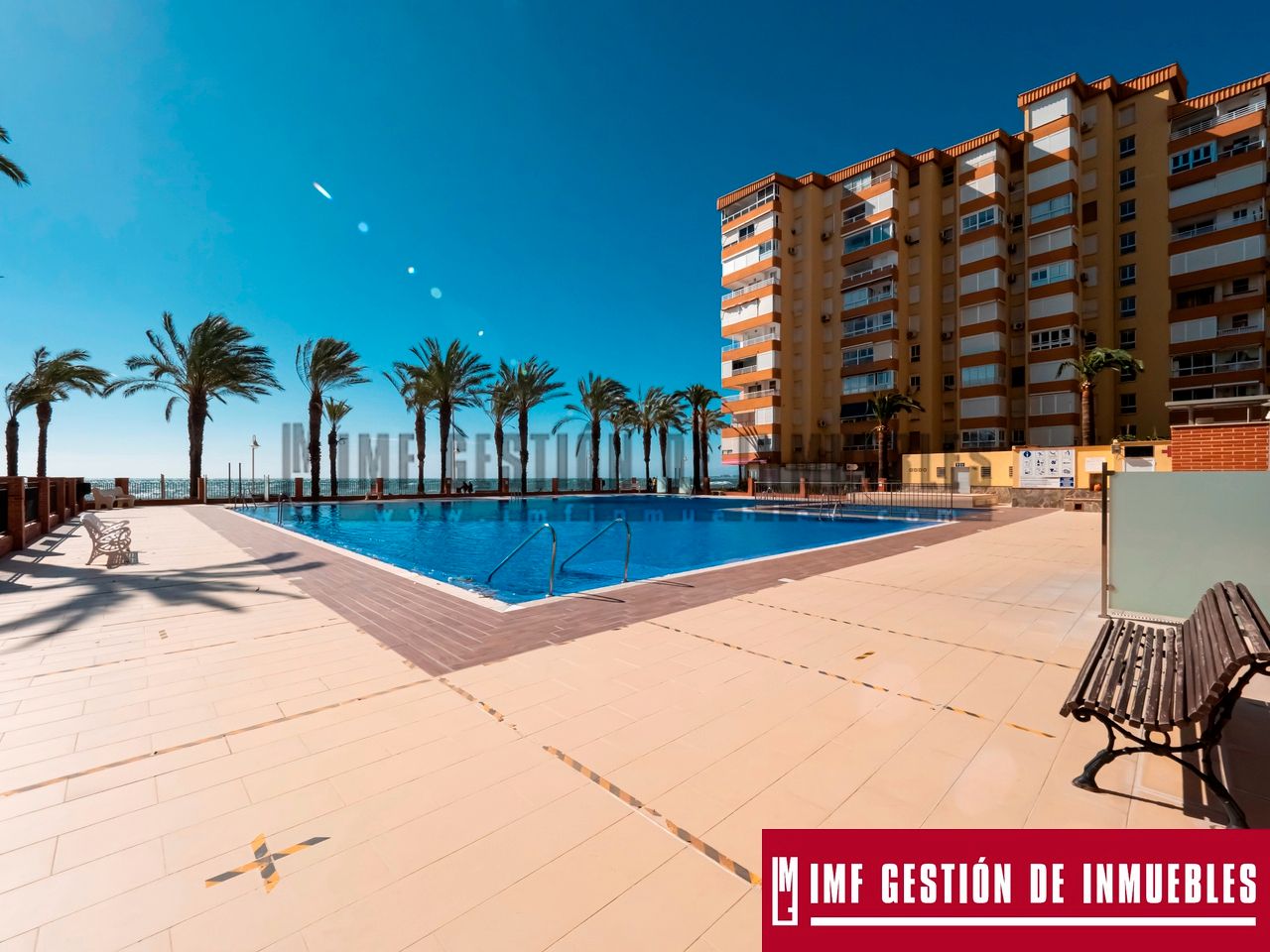 Swimming pool of Flat for sale in Algarrobo  with Terrace, Furnished and Community pool
