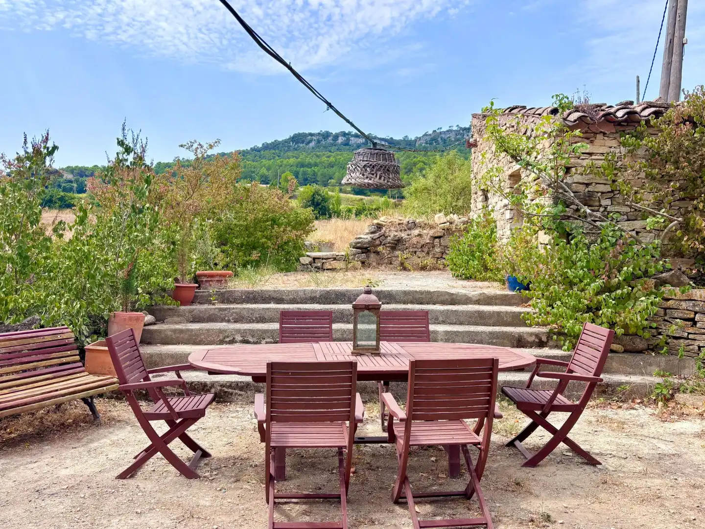 Terrace of Country homes for sale in Querol  with Heating, Terrace and Swimming Pool