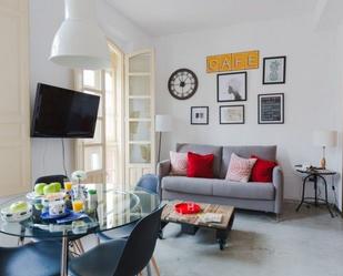 Sala d'estar de Apartament de lloguer en Málaga Capital amb Aire condicionat i Moblat