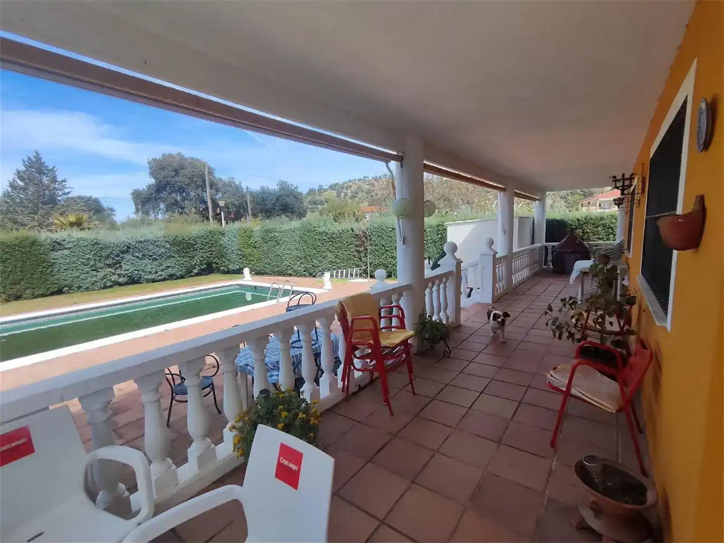 Terrassa de Casa o xalet en venda en Linares amb Aire condicionat i Piscina