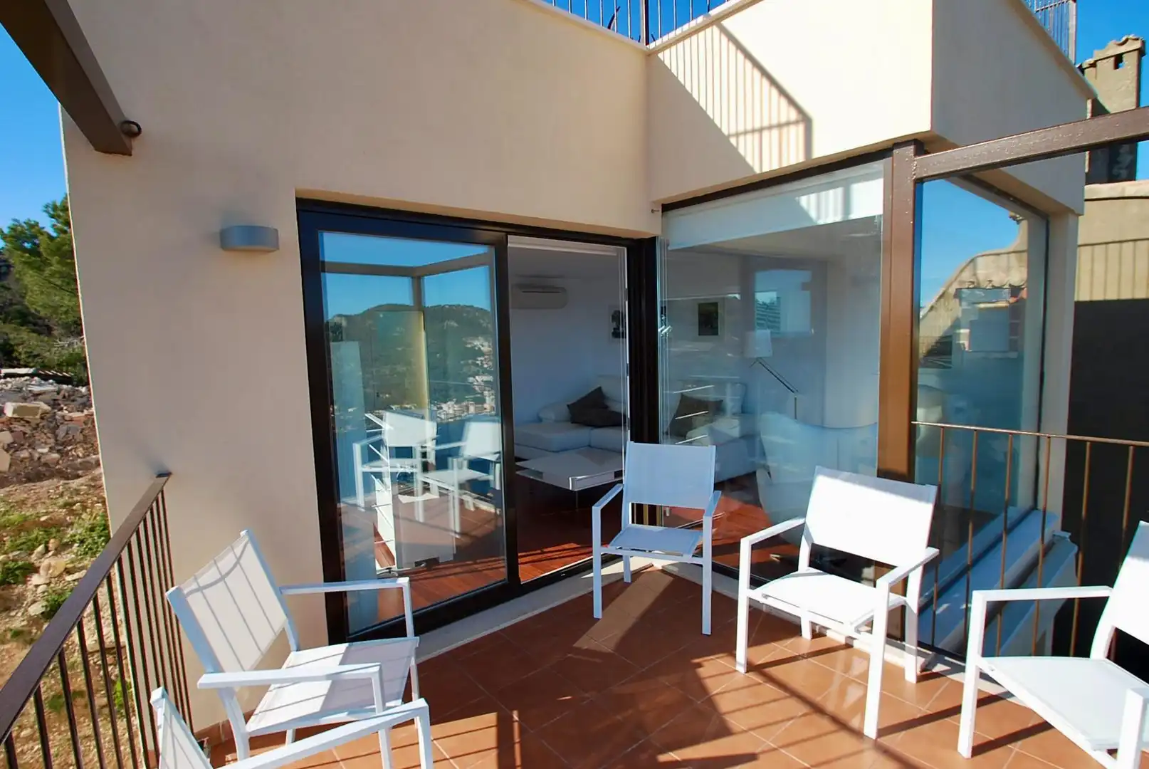 Terrace of Apartments for rent in Andratx  with Air Conditioner, Heating and Parquet flooring