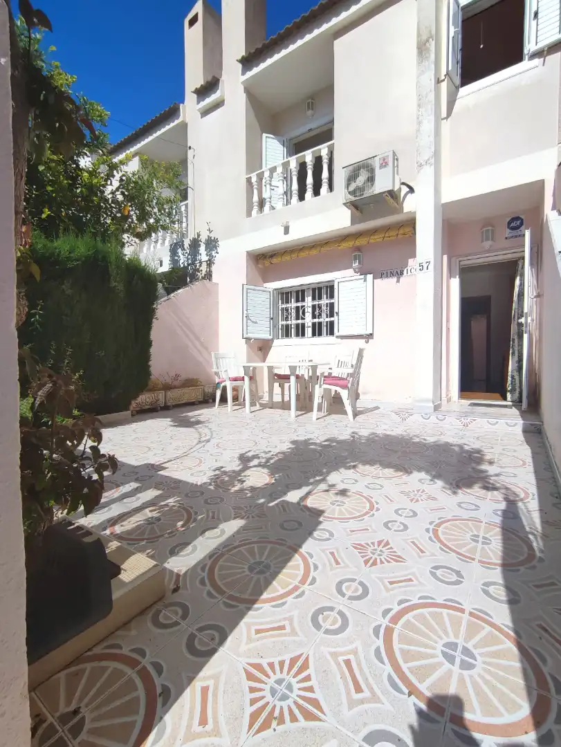 Terraza de Casa adosada en venta en San Pedro del Pinatar con Aire acondicionado, Calefacción y Jardín privado