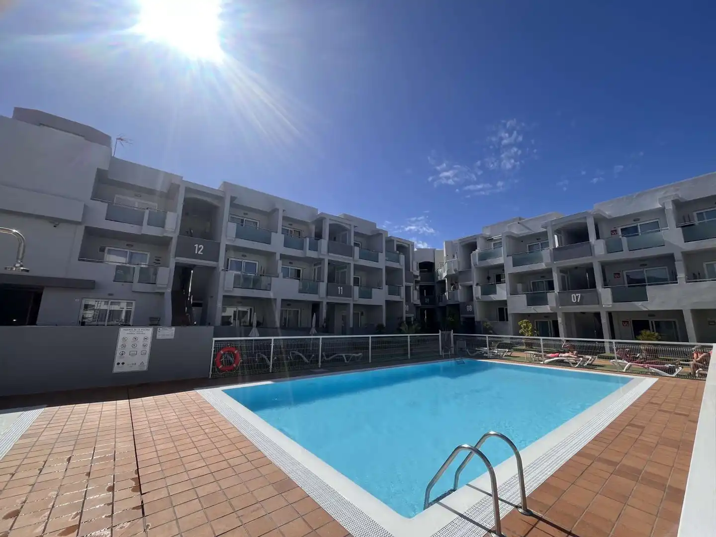Schwimmbecken von Wohnungen zur untervermieten in La Oliva mit Klimaanlage, Terrasse und Möbliert