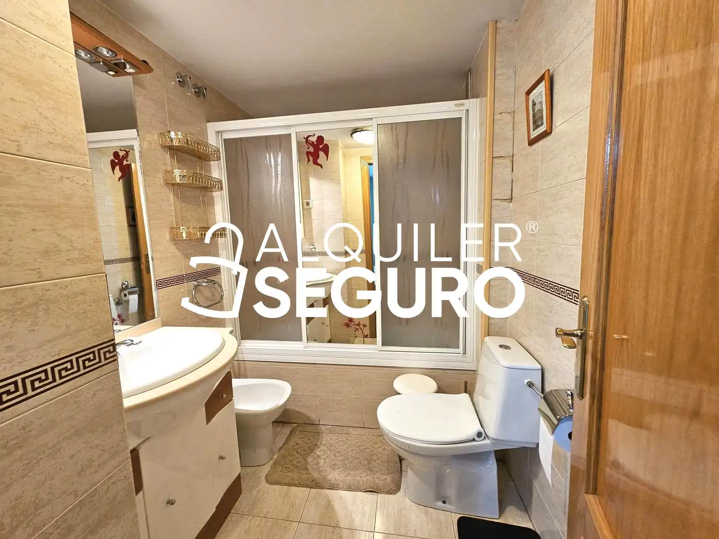 Baño de Piso de alquiler en Getafe con Calefacción, Trastero y Amueblado