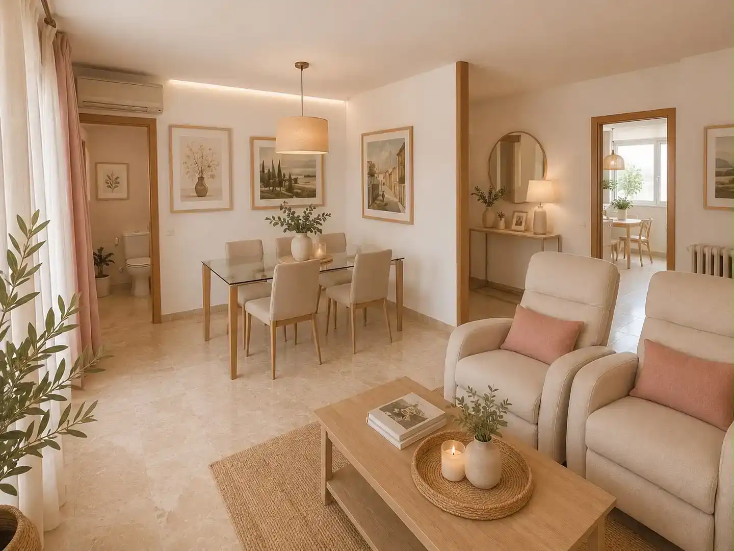 Sala de estar de Ático en venta en  Palma de Mallorca con Aire acondicionado y Balcón