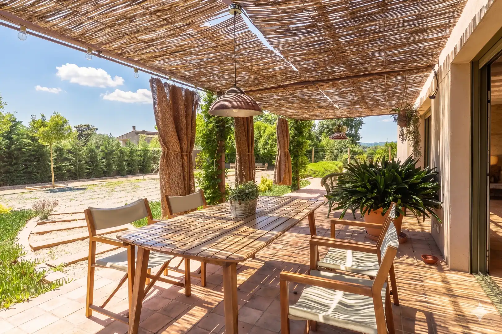 Terraza de Casa o chalet de alquiler en Ultramort con Aire acondicionado, Calefacción y Jardín privado