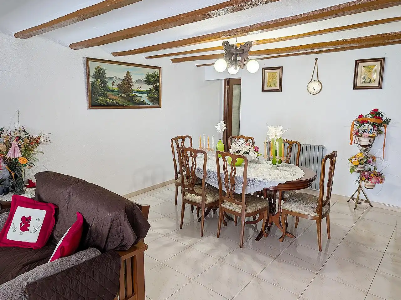 Dining room of Houses for sale in Freginals  with Air Conditioner, Heating and Terrace