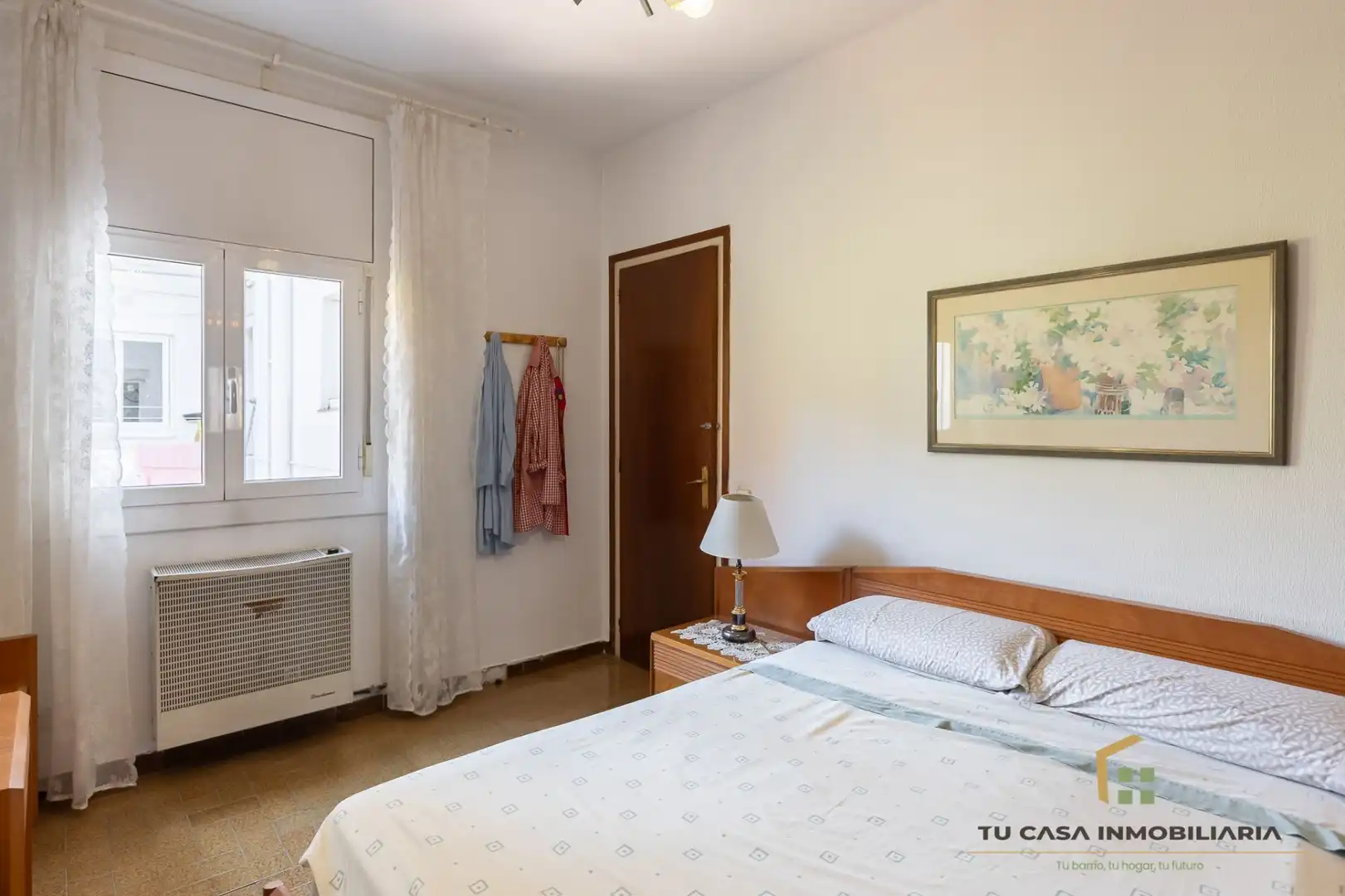Schlafzimmer von Wohnung zum Verkauf in Badalona mit Klimaanlage