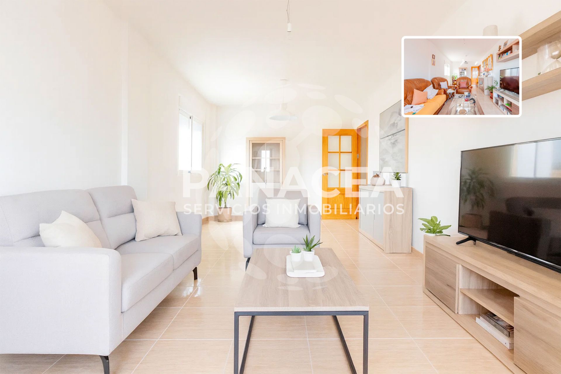 Living room of Flat for sale in Roquetas de Mar  with Furnished, Oven and Washing machine