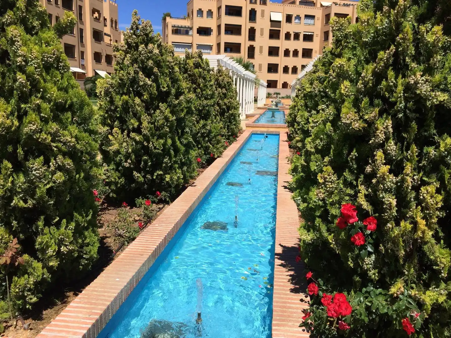 Piscina de Apartamento de alquiler en Ayamonte con Terraza, Amueblado y Piscina comunitaria
