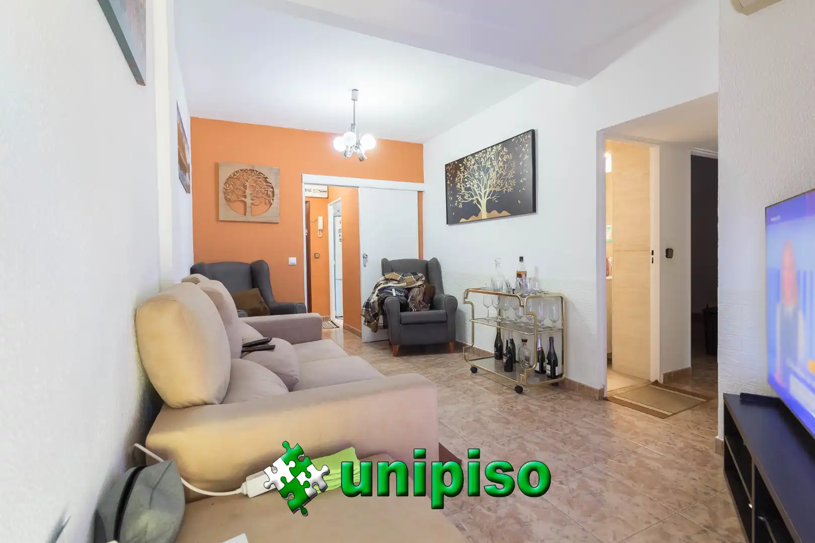 Living room of Flat for sale in Getafe  with Air Conditioner, Heating and Terrace