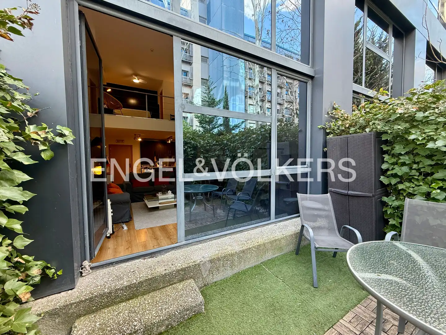 Terrasse von Maisonette zur Miete in Madrid mit Klimaanlage, Heizung und Privatgarten