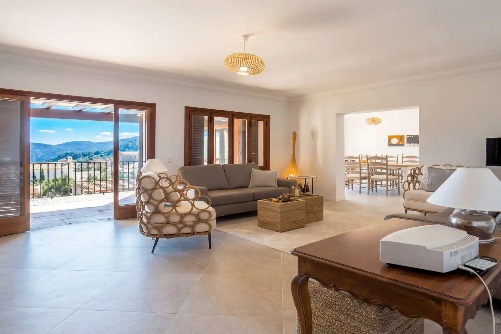Living room of Houses for sale in Valldemossa  with Air Conditioner, Terrace and Furnished