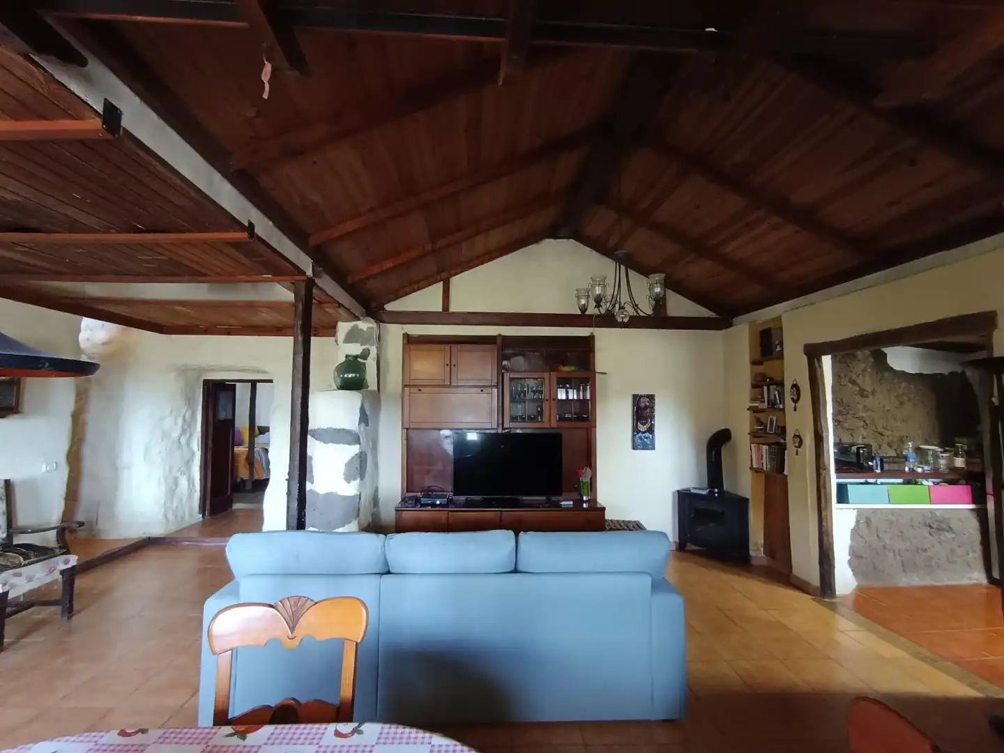 Sala de estar de Finca rústica en venta en Valsequillo de Gran Canaria con Terraza