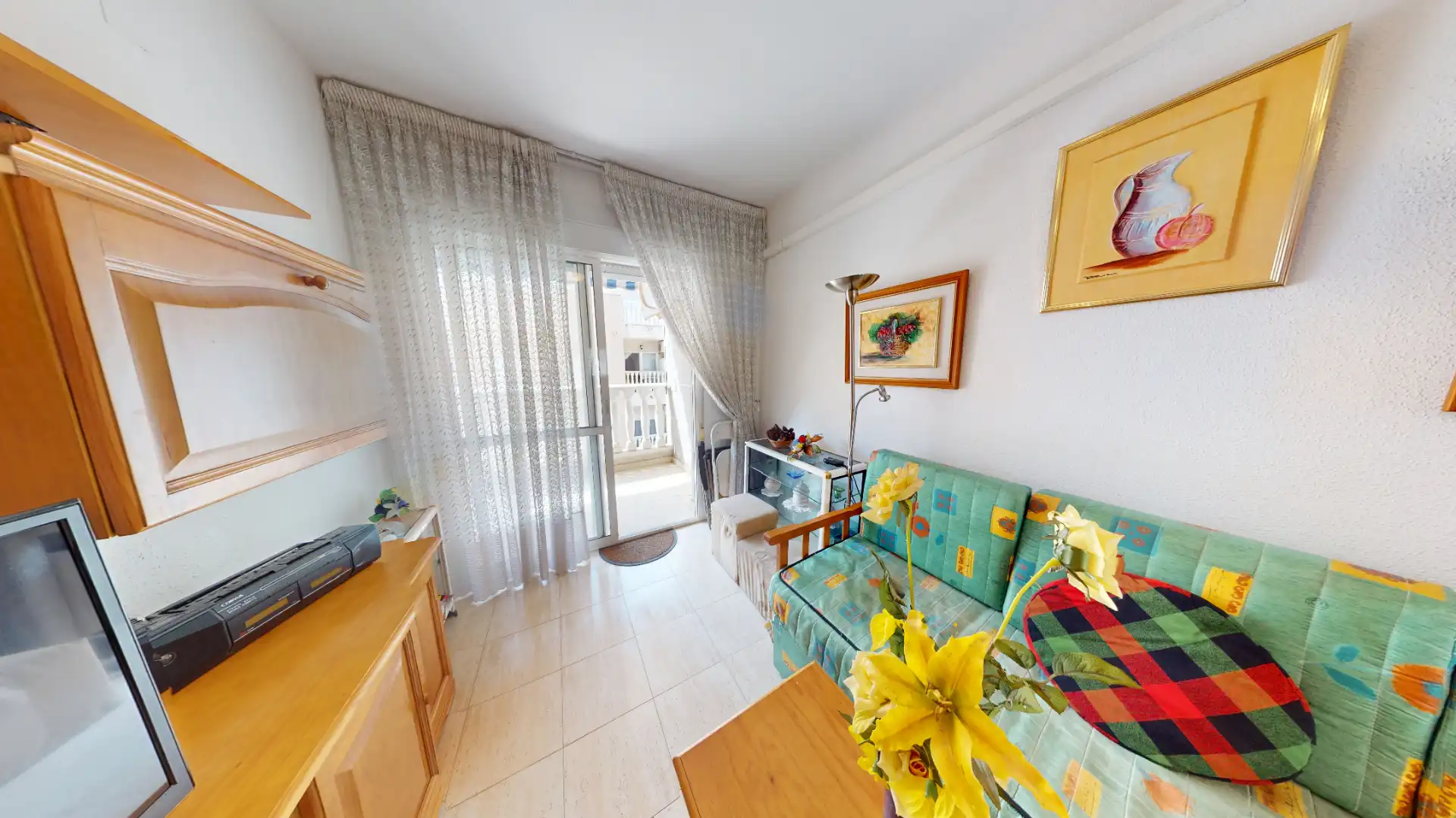 Wohnzimmer von Wohnung zum Verkauf in Torrevieja mit Klimaanlage, Heizung und Möbliert