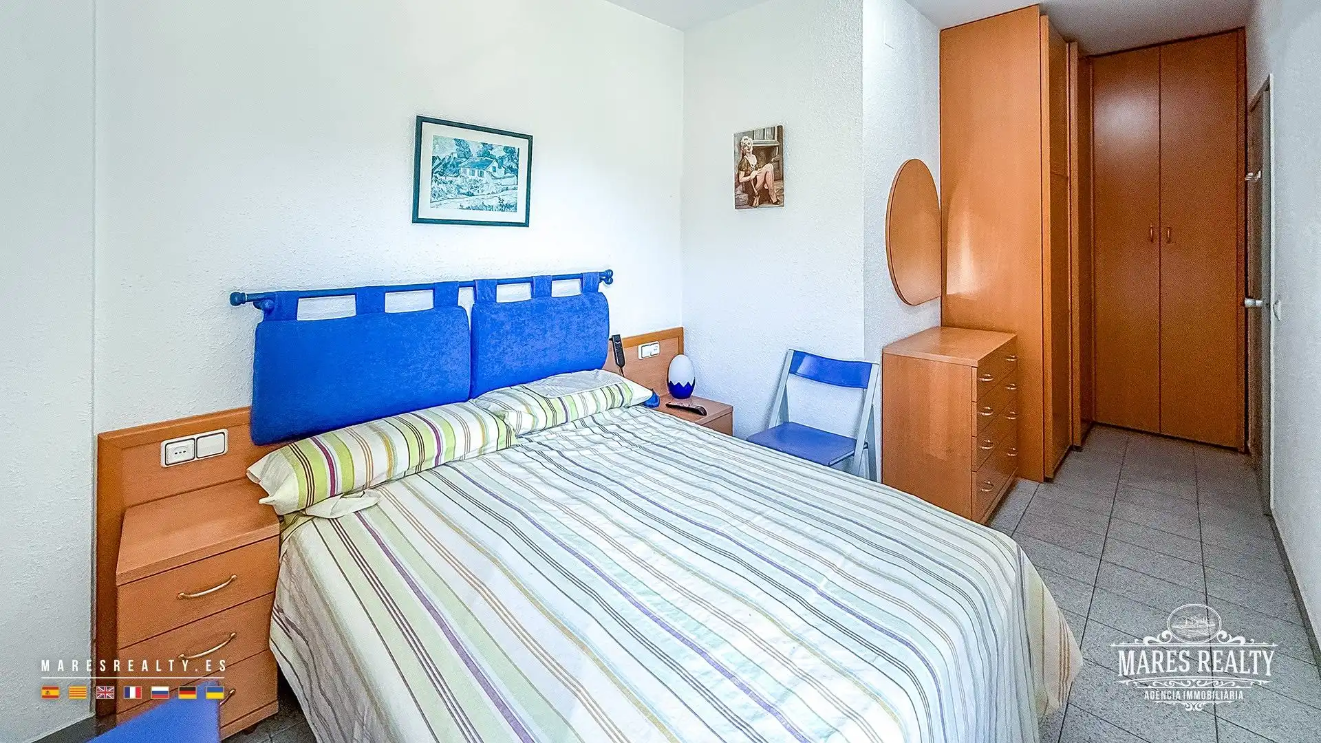 Bedroom of Flat for sale in Lloret de Mar  with Air Conditioner, Heating and Furnished