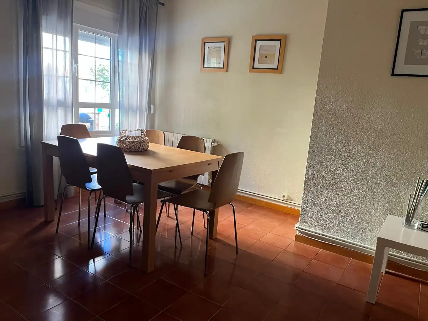 Dining room of Flat for rent in Almansa  with Heating, Terrace and Furnished
