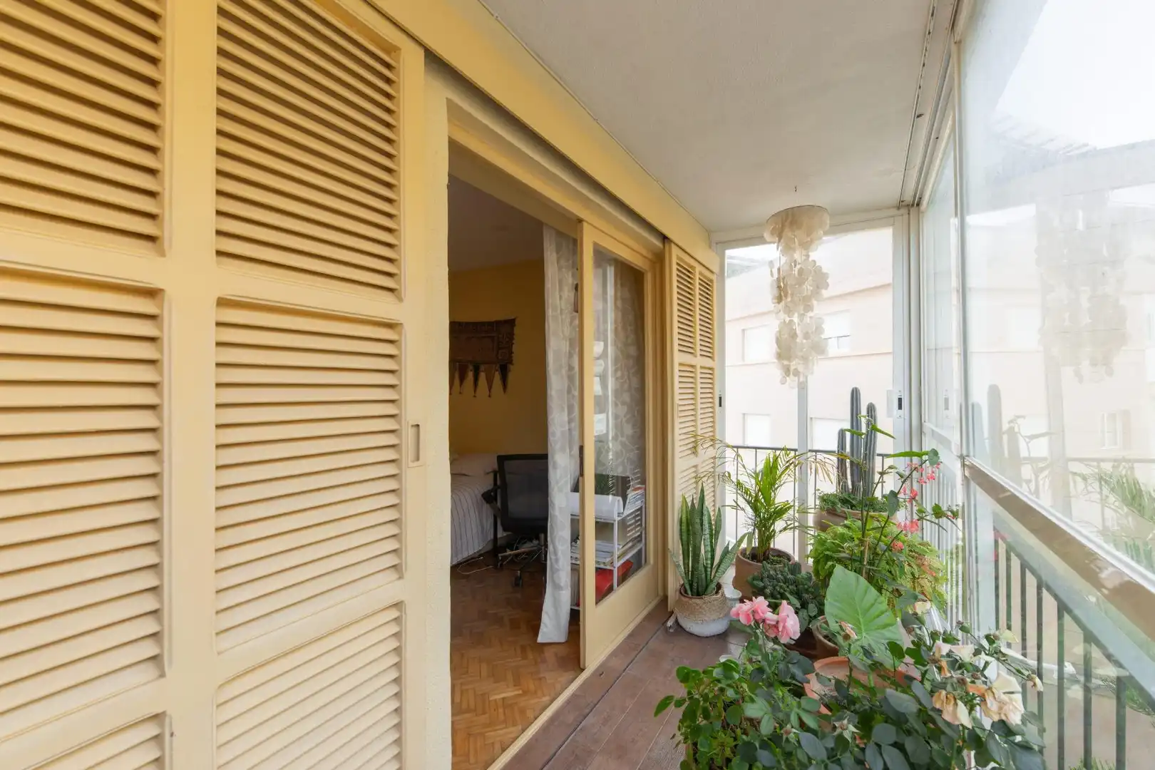 Balcony of Flat for sale in  Palma de Mallorca  with Air Conditioner, Private garden and Terrace
