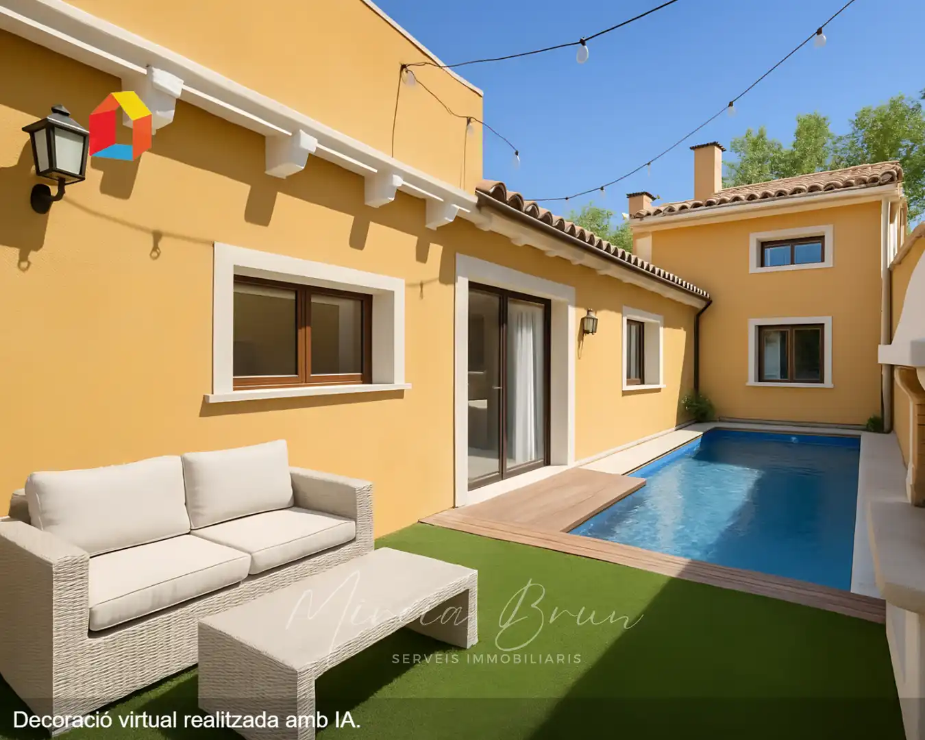 Vista exterior de Casa adosada en venta en Seva con Calefacción