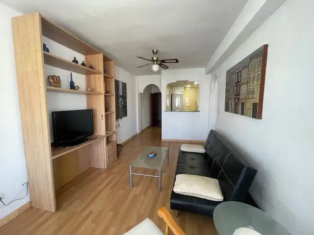 Living room of Flat for rent in Alicante / Alacant  with Terrace, Furnished and Balcony