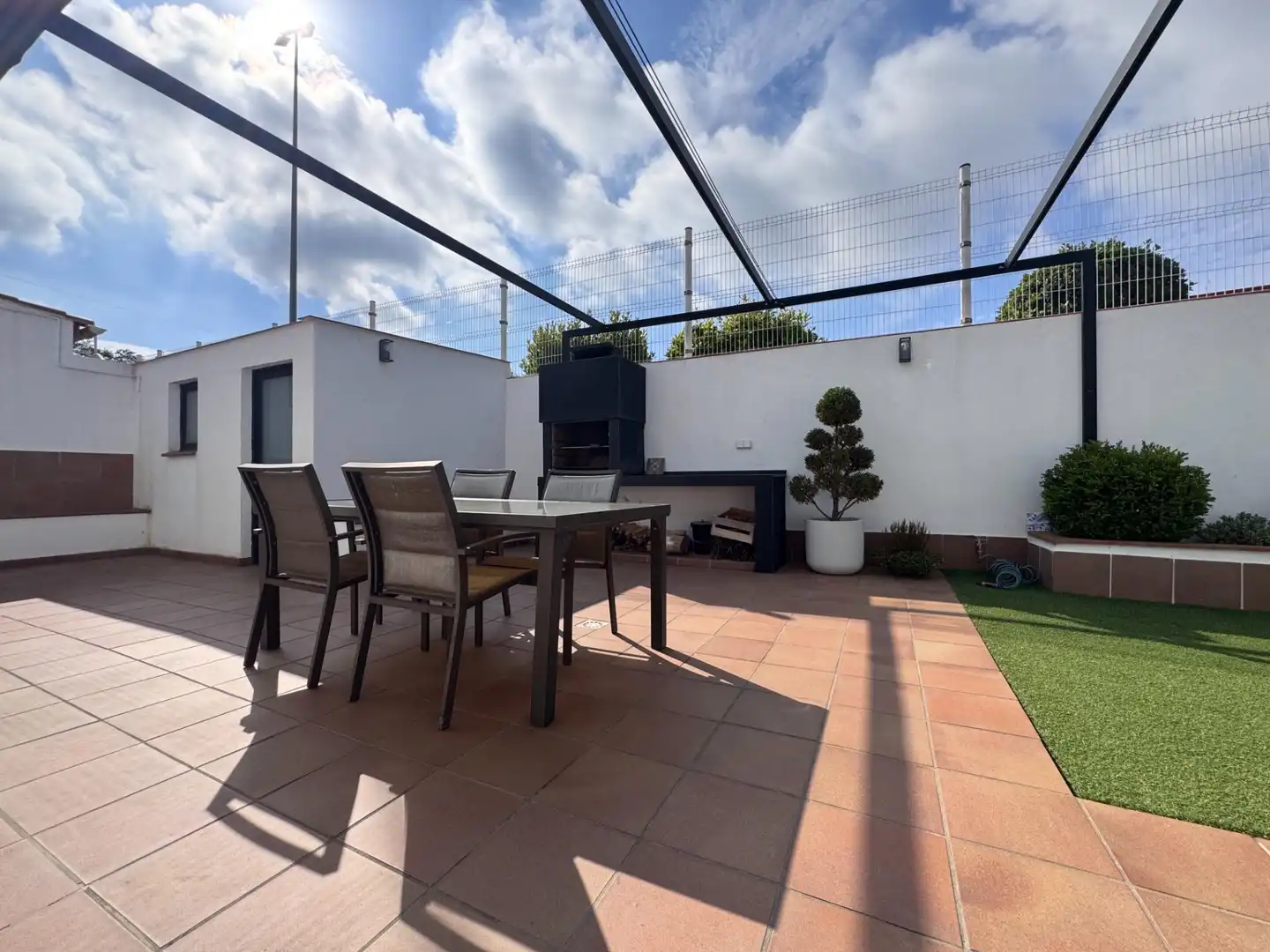 Terraza de Casa adosada en venta en Blanes con Aire acondicionado, Calefacción y Jardín privado