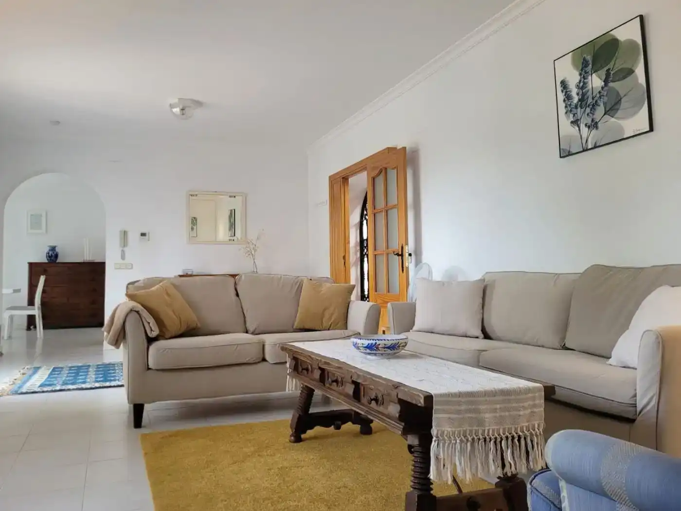 Sala de estar de Casa o chalet de alquiler en Vélez-Málaga con Aire acondicionado, Piscina y Balcón