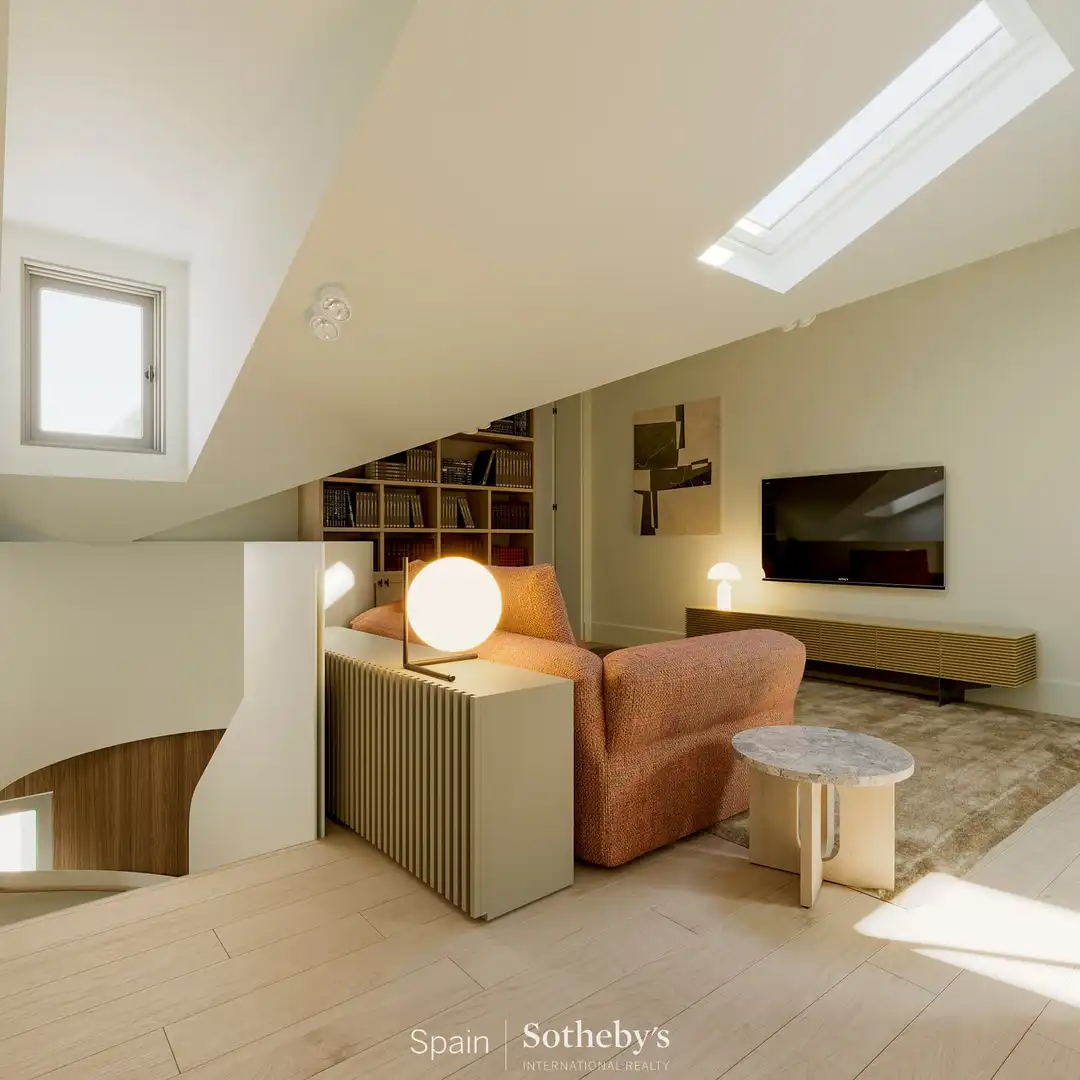 Sala d'estar de Apartament en venda en Madrid amb Aire condicionat, Calefacció i Terrassa